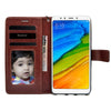 Bracevor Xiaomi Redmi 5 Flip Cover Case | Premium Leather | Inner TPU | Foldable Stand | Wallet Card Slots - Executive Brown