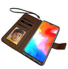 Bracevor Oneplus 6T Flip Cover Case | Premium Leather | Inner TPU | Foldable Stand | Wallet Card Slots - Executive Brown