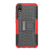 Bracevor Shockproof Xiaomi Redmi 7A Hybrid Kickstand Back Case Defender Cover - Red
