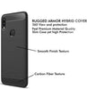 Bracevor Back Cover for Samsung Galaxy M20 (Black) | Brushed Texture | Rugged Armor Cover