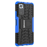 Bracevor Shockproof Xiaomi Redmi note 10 pro/ redmi note 10 pro max Hybrid Kickstand Back Case Defender Cover - Blue