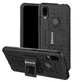 Bracevor Shockproof Xiaomi Redmi Note 7 |7 Pro | Note 7S Hybrid Kickstand Back Case Defender Cover - Black