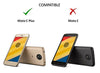 Bracevor Back Cover for Moto C Plus (Black) | Brushed Texture | Rugged Armor Cover