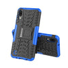 Bracevor Shockproof Samsung Galaxy M10 Hybrid Kickstand Back Case Defender Cover - Blue