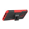 Bracevor Shockproof Samsung Galaxy M20 Hybrid Kickstand Back Case Defender Cover - Red