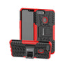 Bracevor Shockproof Oppo Realme 2 Hybrid Kickstand Back Case Defender Cover - Red