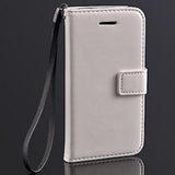 Deluxe White Apple iPhone 5c Wallet Leather Case