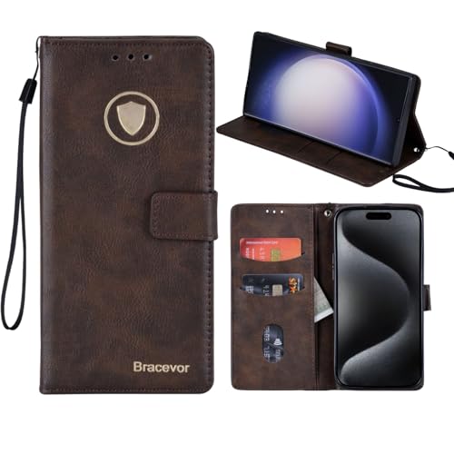 Bracevor Premium Design Flip Cover leather wallet case for Apple iPhone 14 Plus