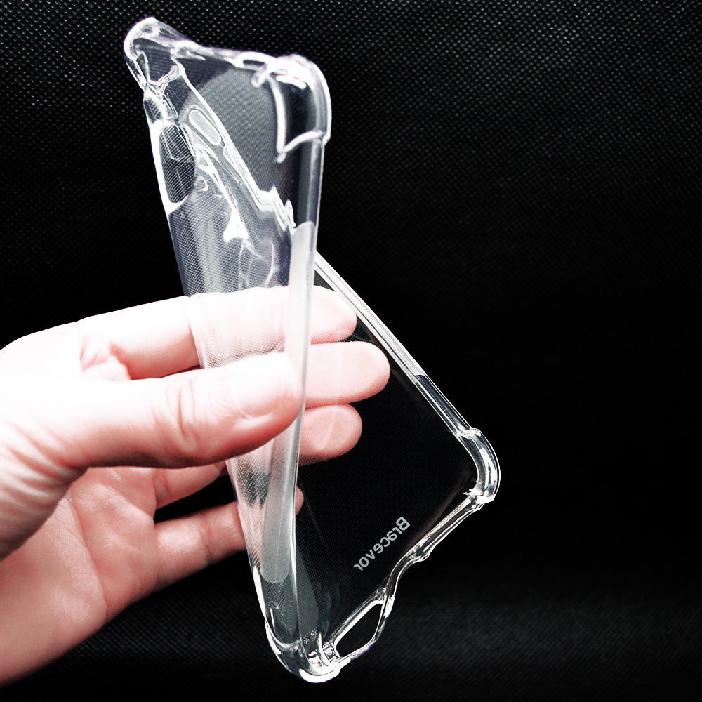 Bracevor Xiaomi Redmi 4 Flexible Shockproof TPU Back Case Cover | Ultimate Edge Protection | Cushioned Edges | Anti Slip | Premium Design - Transparent