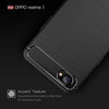 Bracevor Back Cover for Oppo Realme 1 (Black) | Brushed Texture | Rugged Armor Cover
