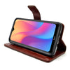 Bracevor Xiaomi Redmi 8A Flip Cover Case | Premium Leather | Inner TPU | Foldable Stand | Wallet Card Slots - Executive Brown