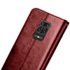 Bracevor Xiaomi Redmi Note 9 Pro | Note 9 Pro Max | Poco M2 Pro Flip Cover Case | Premium Leather | Inner TPU | Foldable Stand | Wallet Card Slots - Executive Brown
