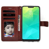 Bracevor Oppo Realme 2 Flip Cover Case | Premium Leather | Inner TPU | Foldable Stand | Wallet Card Slots - Executive Brown