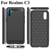 Bracevor Back Cover for Realme C3 (Black) | Brushed Texture | Rugged Armor Cover