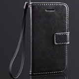 Deluxe Black Apple iPhone 5c Wallet Leather Case