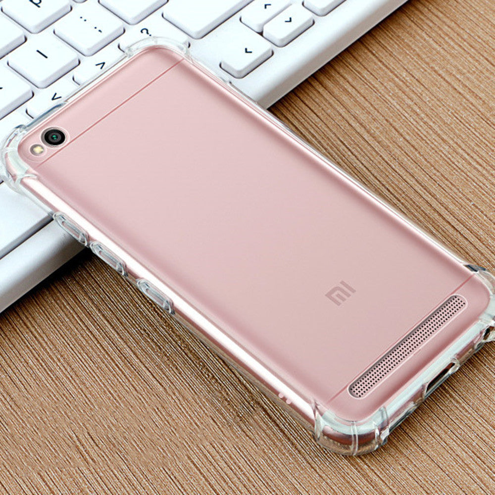 Bracevor Flexible Shockproof TPU Cushioned Edges for Xiaomi Redmi 5A (Transparent)