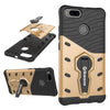 Bracevor Shockproof Xiaomi Mi A1 Back Case Cover Hybrid 360 Rotating Kickstand - Golden