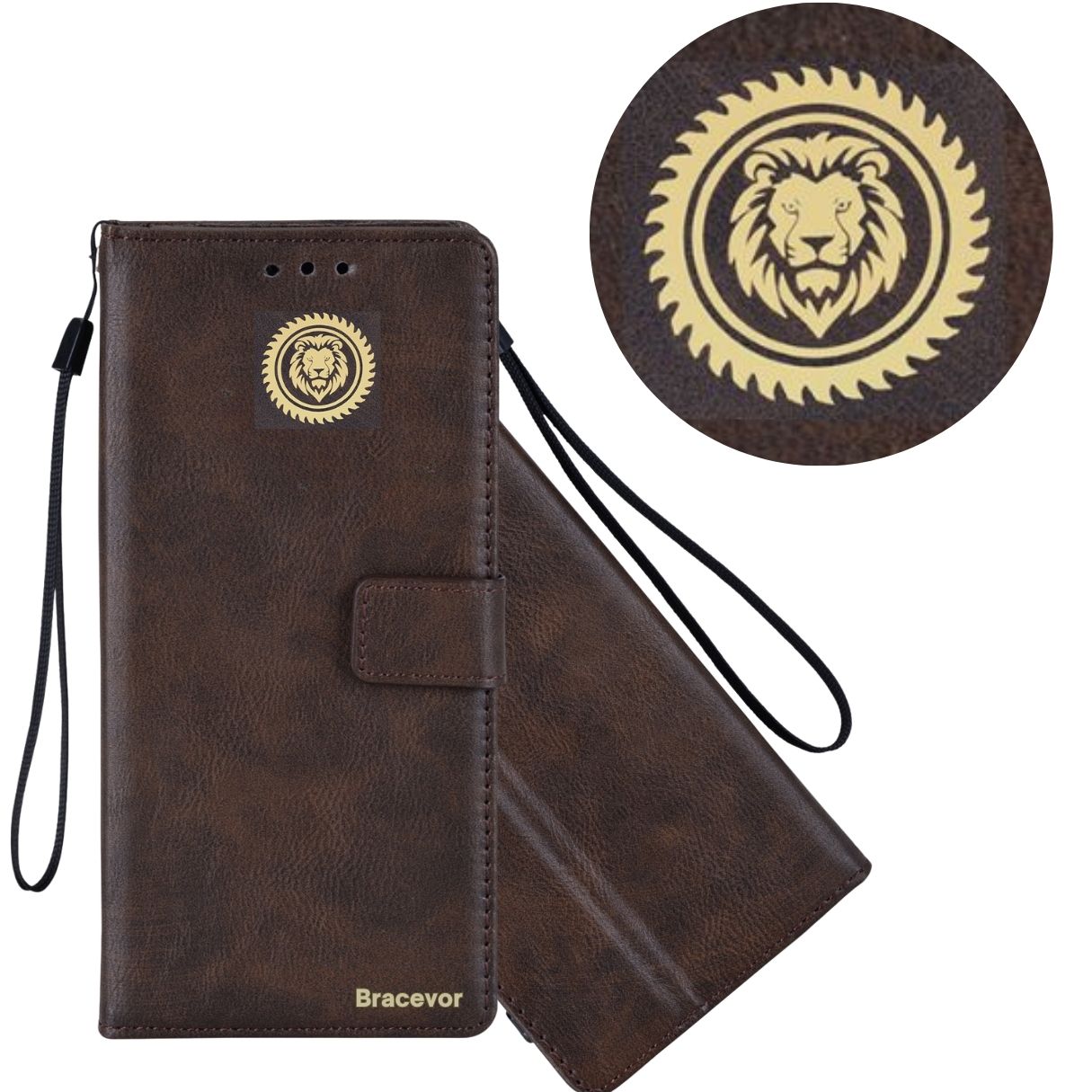 Bracevor Premium Design Flip Cover leather wallet case for Samsung Galaxy F54