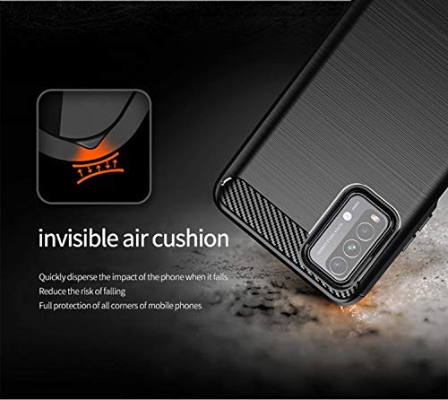 Bracevor Back Cover for Xiaomi Redmi 9 Power (Black) | Brushed Texture | Rugged Armor Cover