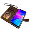 Bracevor Xiaomi Redmi 7 | Redmi Y3 Flip Cover Case | Premium Leather | Inner TPU | Foldable Stand | Wallet Card Slots - Executive Brown