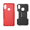 Bracevor Shockproof Xiaomi Redmi 6 Pro Hybrid Kickstand Back Case Defender Cover - Red