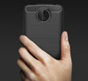 Bracevor Back Cover for Moto C Plus (Black) | Brushed Texture | Rugged Armor Cover