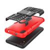 Bracevor Shockproof Xiaomi Redmi 7A Hybrid Kickstand Back Case Defender Cover - Red