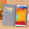 Bright White Deluxe Leather Samsung Galaxy Note 3 Wallet Case