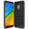 Bracevor Back Cover for Xiaomi Redmi 5 (Black) | Brushed Texture | Rugged Armor Cover
