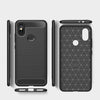 Bracevor Back Cover for Mi A2 (Black) | Brushed Texture | Rugged Armor Cover
