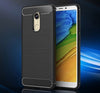 Bracevor Back Cover for Mi Redmi Note 5 (Black) | Brushed Texture | Rugged Armor Cover