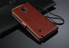 Executive Brown Samsung Galaxy Note 4 Wallet Leather Case