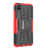 Bracevor Shockproof Xiaomi Redmi 7A Hybrid Kickstand Back Case Defender Cover - Red