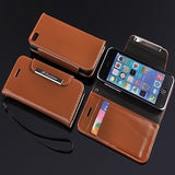 Leather Brown Glossy Apple iPhone 5c Leather Case