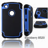 Bracevor Triple Layer Defender Back Case Cover for Blackberry Curve 8520 - Blue