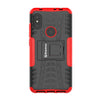 Bracevor Shockproof Xiaomi Redmi Note 6 Pro  Hybrid Kickstand Back Case Defender Cover - Red