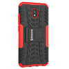 Bracevor Shockproof Xiaomi redmi 8 | 8A | 8A Dual Hybrid Kickstand Back Case Defender Cover - Red