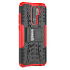 Bracevor Shockproof Xiaomi Redmi Note 8 Pro Hybrid Kickstand Back Case Defender Cover - Red