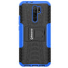 Bracevor Shockproof Xiaomi Redmi 9 Prime Hybrid Kickstand Back Case Defender Cover - Blue