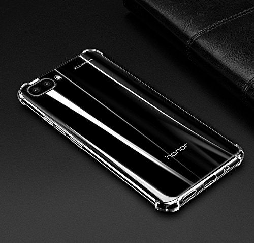 Bracevor Honor 10 Flexible Shockproof TPU Back Case Cover | Ultimate Edge Protection | Cushioned Edges | Anti Slip | Premium Design - Transparent