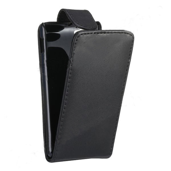 Bracevor Smooth Magnetic Flip Leather Case Inner Hard PC Cover for Sony Xperia M - Black