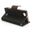 Mercury Goospery Fancy Diary Leather Case Cover for Sony Xperia M - Brown / Black
