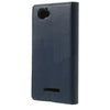 Mercury Goospery Fancy Diary Leather Case Cover for Sony Xperia M - Dark Blue