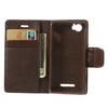 Bracevor Mercury Goospery Sonata Wallet Leather Magnetic Case for Sony Xperia M - Brown 4