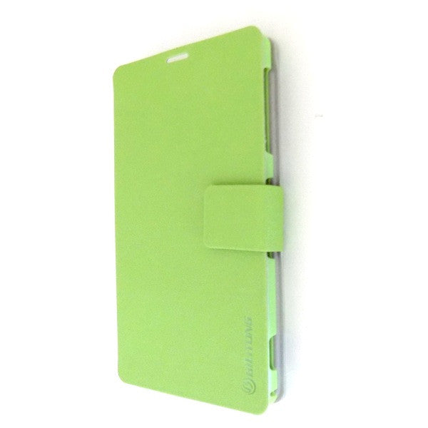 Bracevor Silk Pattern Leather Wallet Case for Sony Xperia Z1 L39H - Green3