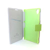 Bracevor Silk Pattern Leather Wallet Case for Sony Xperia Z1 L39H - Green5