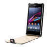 Bracevor Vertical Flip Leather Case Cover for Sony Xperia M - Hearts Design
