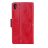 Bracevor Executive Leather Wallet Case Cover for Sony Xperia Z1 L39H - Red