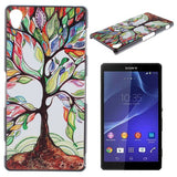 Rainbow Tree Design Hard Back Case Cover for Sony Xperia Z1 L39H