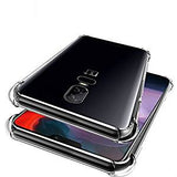 Bracevor Flexible Shockproof TPU Cushioned Edges for Oneplus 6 (Transparent)